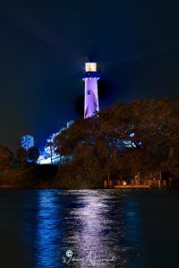 Light It Up Blue Jupiter Lighthouse